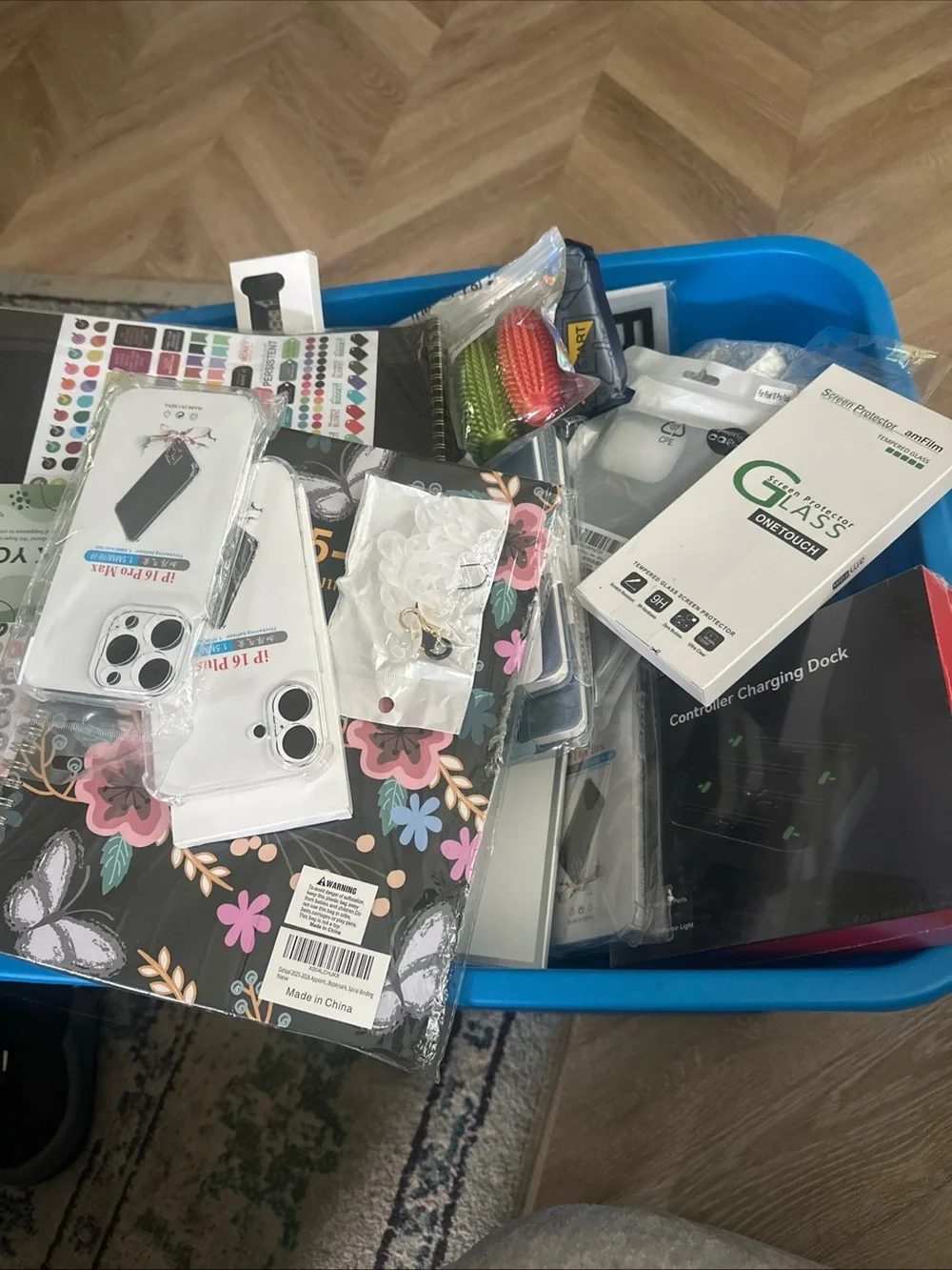 Assorted Phone Cases & Accessories Bundle - Floral and White